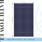 White Classic Luxury Bath Towels Large - Image 4