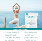 Epsoak Epsom Salt 2 lb. Magnesium Sulfate USP. Resealable Epsom Salt Bag - Image 2
