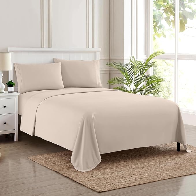Twin Sheets - Breathable Luxury Sheets - 1800 Supreme Collection Extra Soft by SweetHomeCollection