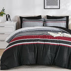 WONGS BEDDING 7 Pieces Comforter Set Queen Size - Image 8