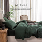 PURE ERA Jersey Knit Duvet Cover Set 100% T-Shirt Cotton Super Soft Comfy 2pc - Image 4
