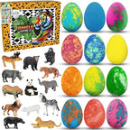 Bath Bombs for Kids with Surprise Inside- 12 pk Kids Bath Bombs with Jungle Toys - Image 8