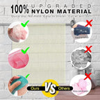 UJFQBH 3 Pieces African Net Sponge, African exfoliating net African Net Long - Image 2