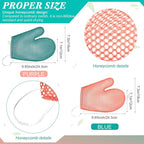 Karenhi 2 Pcs Honeycomb Exfoliating Glove Bath Mitt Body Spa Scrubber, - Image 2