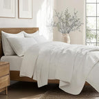 EVERGRACEHOME 100% Cotton Modern Lines Quilt Set King Size, Pre-Washed Soft - Image 5