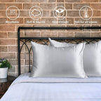 MANSPHIL Gray Queen 6A Mulberry Silk Pillowcase - Image 6