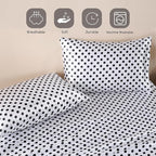 MR&HM Satin Bed Sheets with Elastic Corner Straps, King Size Sheets Set - Image 6
