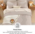 Andency Linen Comforter Set King Size, Boho Soft Warm Tufted Bedding Comforter - Image 5