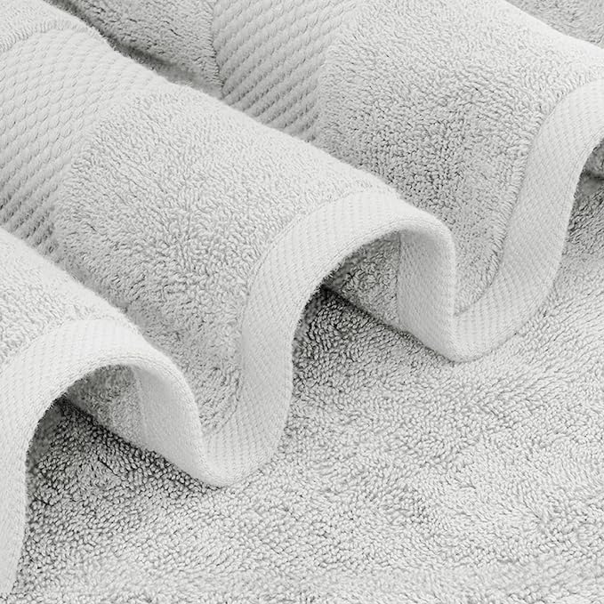 White Classic Luxury Soft Bath Sheet Towels - Image 3