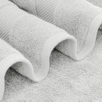 White Classic Luxury Bath Towels Set of 4 Large - Image 3