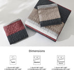 Litanika Quilt Queen Size Black and Red, Stripe Patchwork Summer Bedspread - Image 7