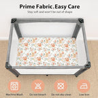 Baby Mini Crib Sheets Girl, Portable 38”x26” Pack and Play Sheets Fitted - Image 2