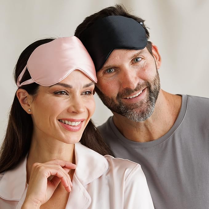 Fishers Finery 25 Momme Pure Mulberry Silk Sleep Eye Mask - Image 5