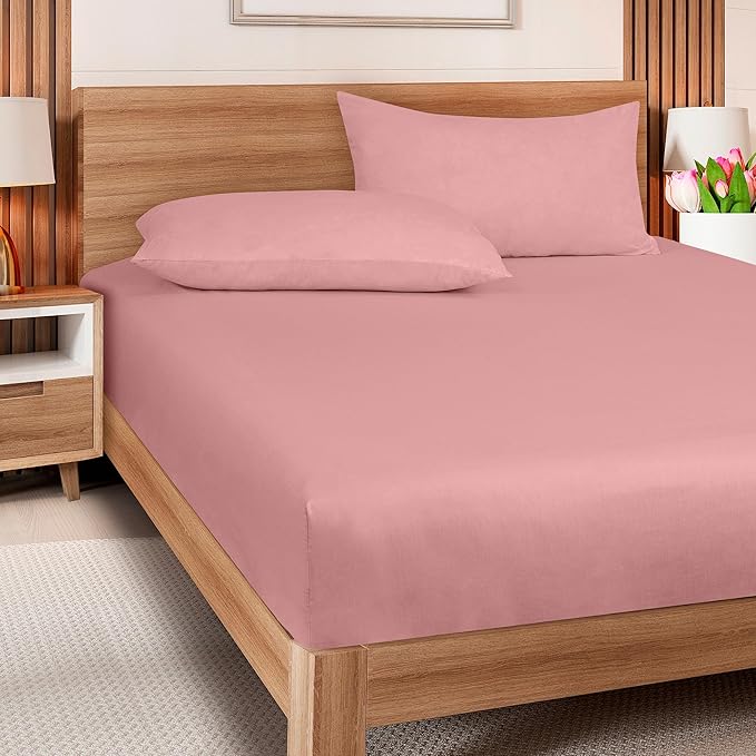 ROYALE LINENS 300 Thread Count 100% Long Staple Combed Cotton Fitted Sheet Queen - Image 8