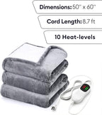 GENIANI Heated Blanket Electric Throw 50"x60" – Safe Electric Heating Blanket - Image 2
