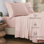 Karissa Mae Cooling Bamboo Viscose King Size Pillowcase Set | 100% FSC - Image 2