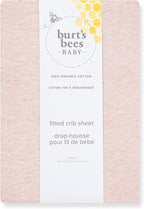 Burt's Bees Baby Essential Organic Cotton Fitted Crib Sheet, Breathable - Image 2