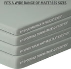 Pack and Play Sheets Fitted, 2 Pack Pack n Play Sheets - Image 3