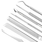 ZIZZON 7 Pcs Ingrown Toenail File and Lifters Set, Stainless Steel Ingrown - Image 3