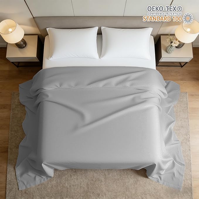 HBHLFZ Twin XL Flat Sheets Only 2 Pack - Image 2