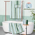 Green and White Towels - Image 5