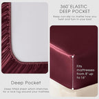 FreshCulture Satin Sheets California King - Image 4