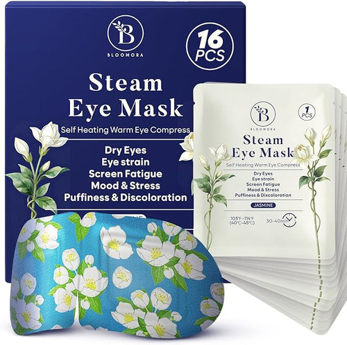 16 Pack Jasmine Steam Eye Mask for Dryness, Strain & Relaxation, Heated Eye by Unknown