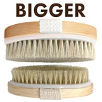 Dry Brushing Body Brush SCALA Natural Bristle Body Brush, Soft Body Exfoliating - Image 5