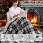 Black Heated Blanket Electric Throw, 50X60 Heating Throw - Image 5