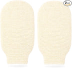 2-Pack Hemp Bath Gloves – Natural Shower Mitts by Unknown