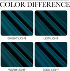 NICETOWN Faux Silk Teal Curtains & Drapes - Image 5