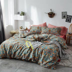 mixinni Vintage Floral Duvet Cover Twin XL Boho Bedding Soft Cotton Flower - Image 2