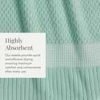 NY Loft 100% Cotton Hand Towel 6 Pack | Super Soft & Absorbent Quick-Dry Hand - Image 7
