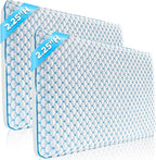 Flat Pillows for Sleeping Thin Memory Foam Pillows for Stomach and Back Sleepers by IWACOOL