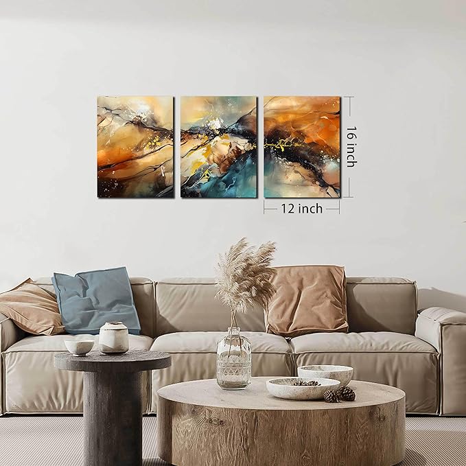 HUBOSKN Abstract Canvas Wall Art - Image 7