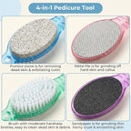 4PCS Foot Scrub Brush, 4 in 1 Foot Scrubber Brush - Image 3