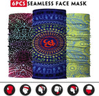 Venswell Neck Gaiter Face Mask Men Women, Seamless Bandana Rave Face Cover - Image 4