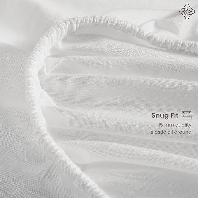 Bioweaves Organic Cotton Jersey Waterproof Mattress Protector King | 76" x 80" - Image 6