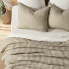 EVERGRACE Cross Stitch Pre-Washed Cotton Quilt Bedding Set King Size, Oversized - Image 4