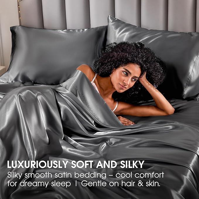 FreshCulture Satin Sheets King Size - Image 6