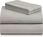 LuxClub 4 PC California King Sheet Set, Breathable Luxury Bed Sheets, Deep - Image 8