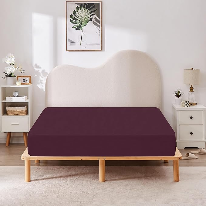 HBHLFZ Twin XL Fitted Sheet Only, Soft Breathable Bottom Sheet - Image 6