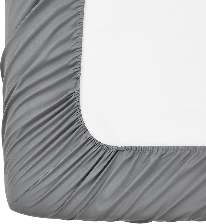Queen Fitted Sheet Only with Full Elastic & Built in Corner Sheet Straps to - Image 5
