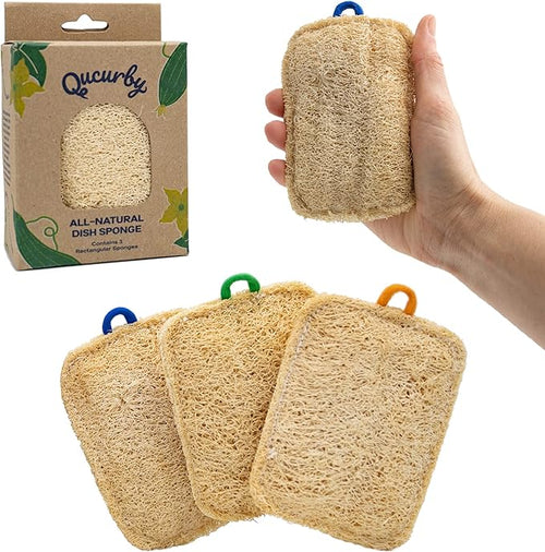 All-Natural Loofah Dish Sponge by Qucurby