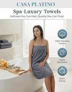 Casa Platino 100% Cotton Towels Set - Image 2