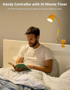 BOHON Clip on Light, 10W 38 LED Desk Lamp - Image 4