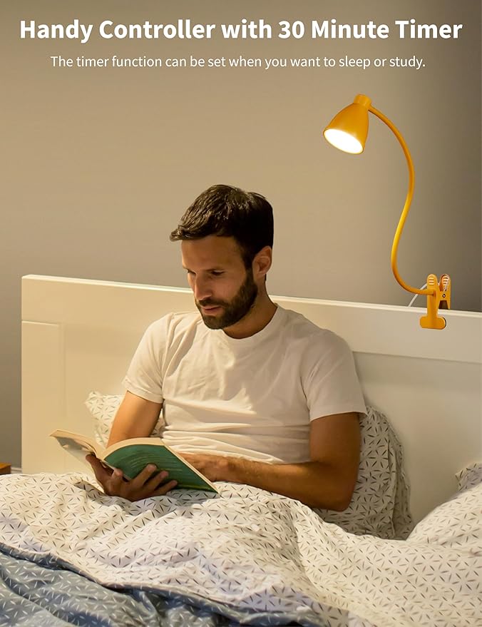 BOHON Clip on Light, 10W 38 LED Desk Lamp - Image 4