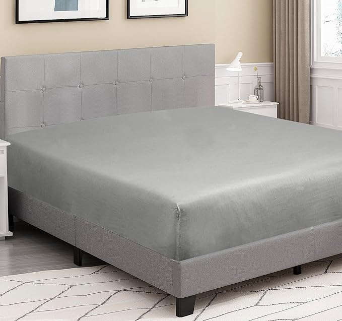 ROYALE LINENS 300 Thread Count 100% Long Staple Combed Cotton Fitted Sheet King - Image 4