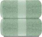 White Classic Luxury Bath Sheet Towels Extra Large | Highly Absorbent Hotel spa - Image 2