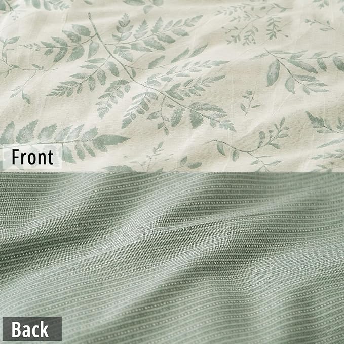 LEMIROE Botanical Cotton Comforter King Size - Image 4